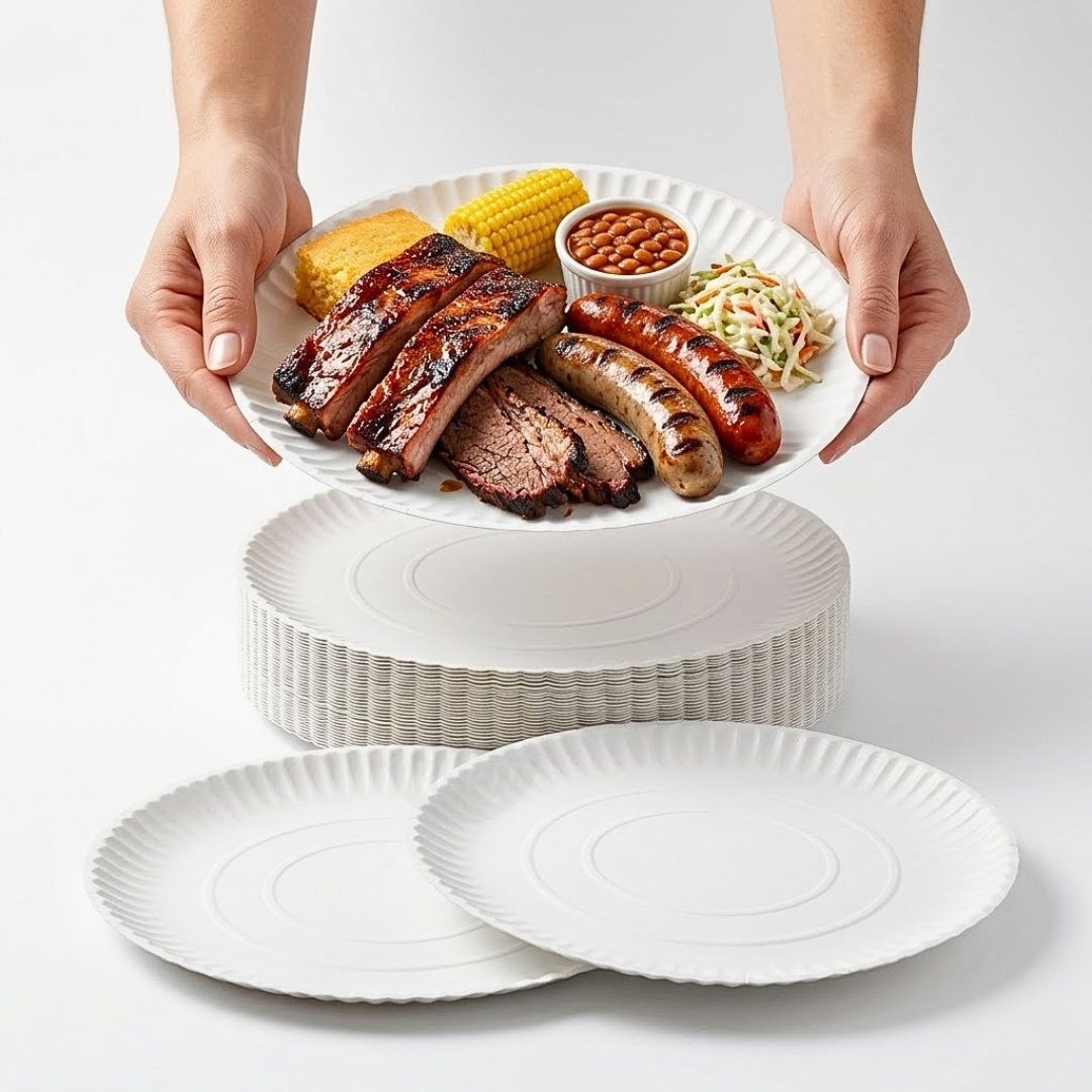 Kartonnen Borden 30cm – 50 Stuks XL Wegwerpborden Catering