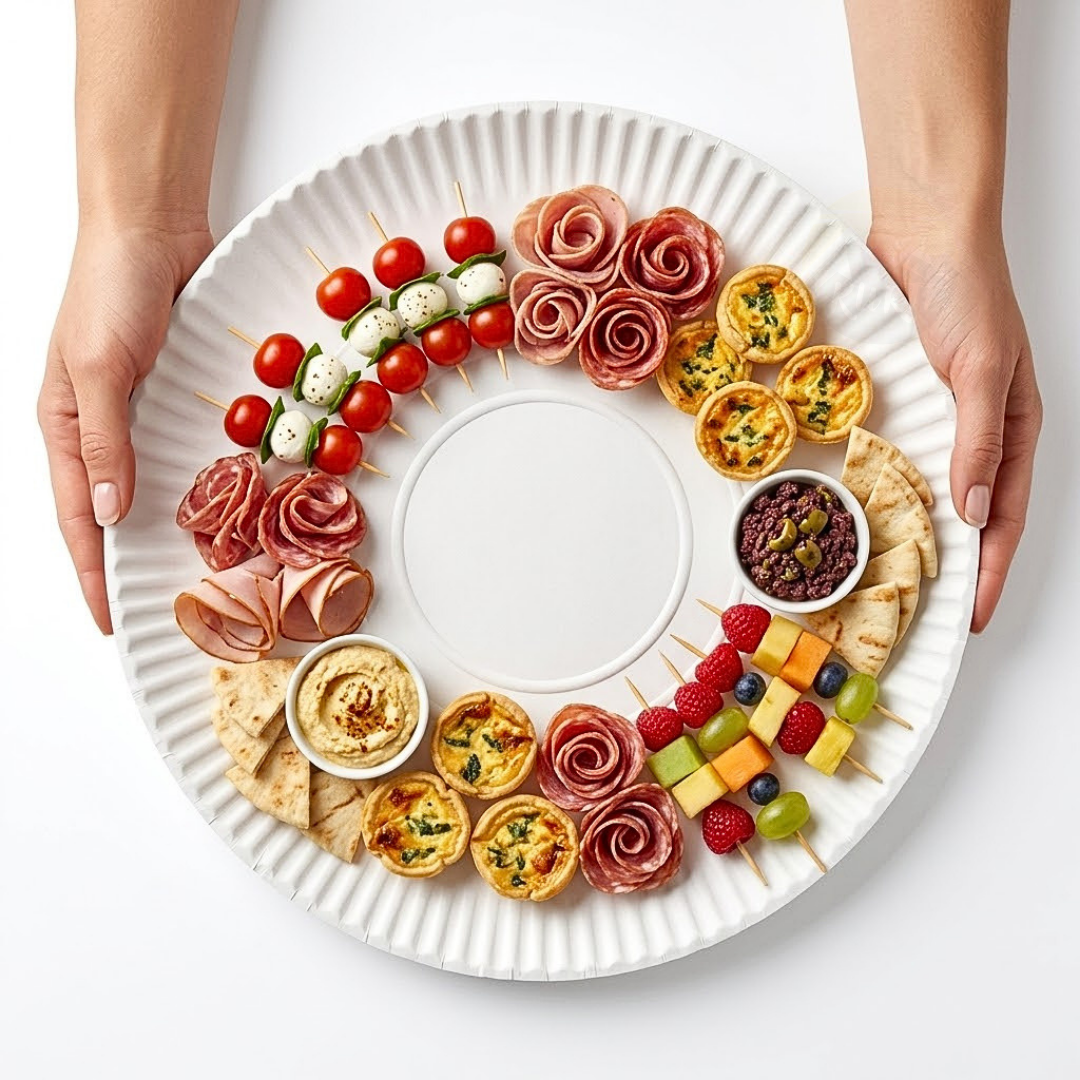 Kartonnen Borden 30cm – 50 Stuks XL Wegwerpborden Catering