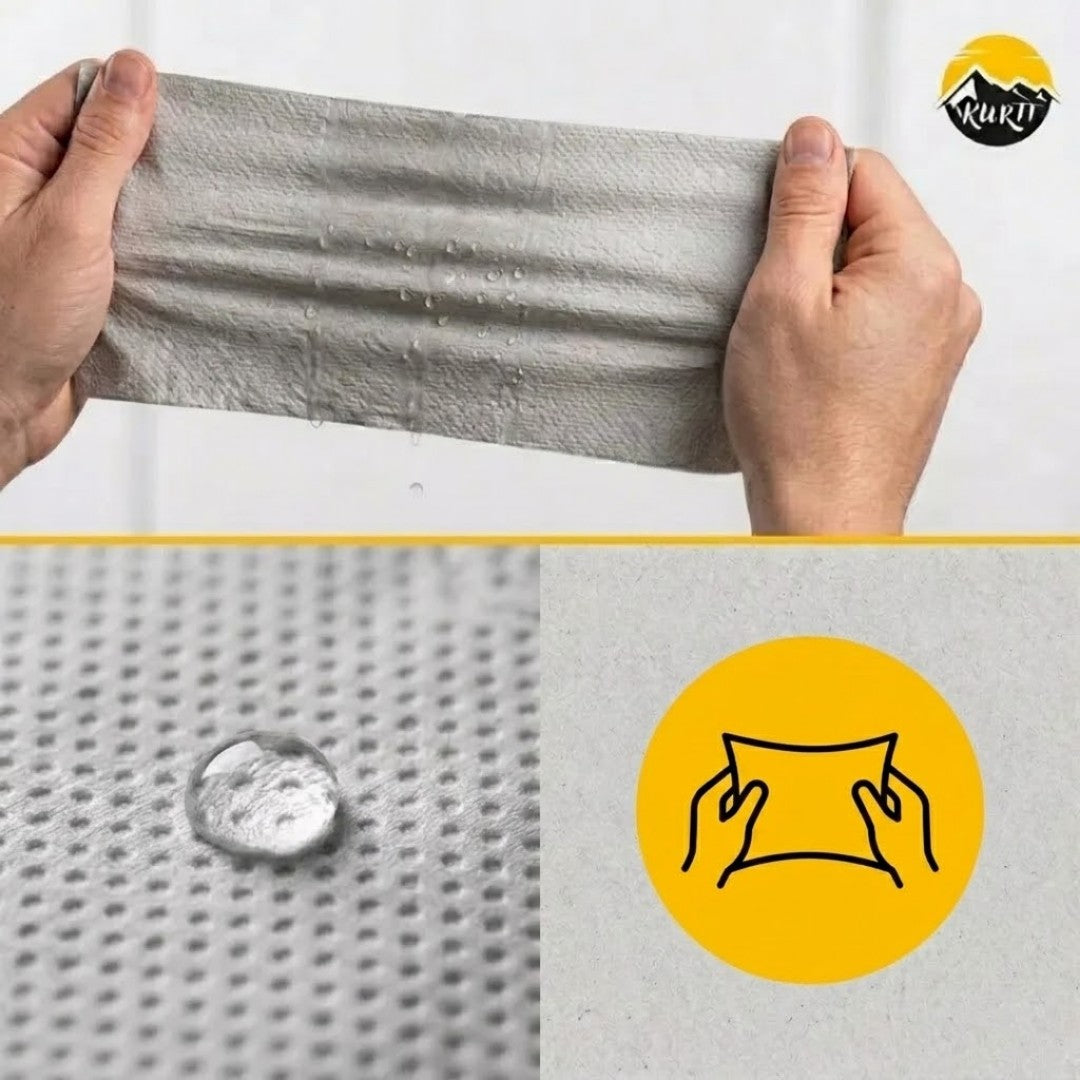 KURTT Papieren Handdoekjes Z-vouw 10.000 stuks | 2-laags Naturel| 22x23cm Cellulose Interfold Handdoekpapier Dispenser