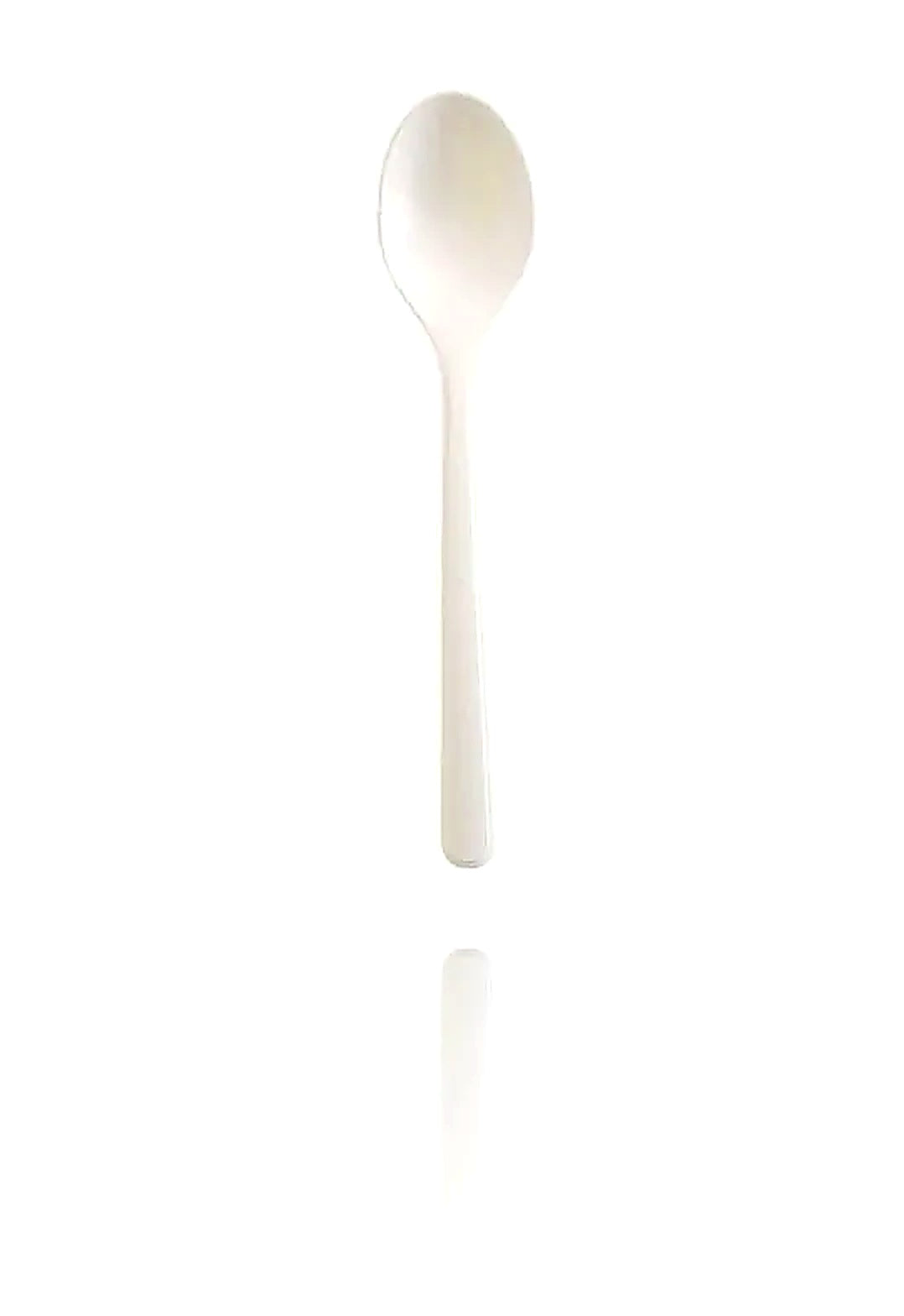 Plastic lepels (extra sterk) - herbruikbaar lepels Wit - 18cm