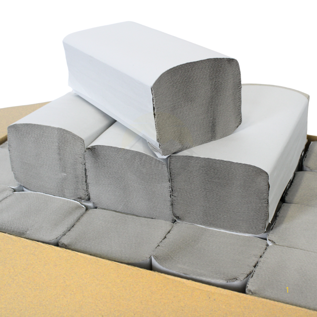 10,000 Paper towels 1-ply, gray 25 x 23 cm, Z-fold paper towels, paper towels
