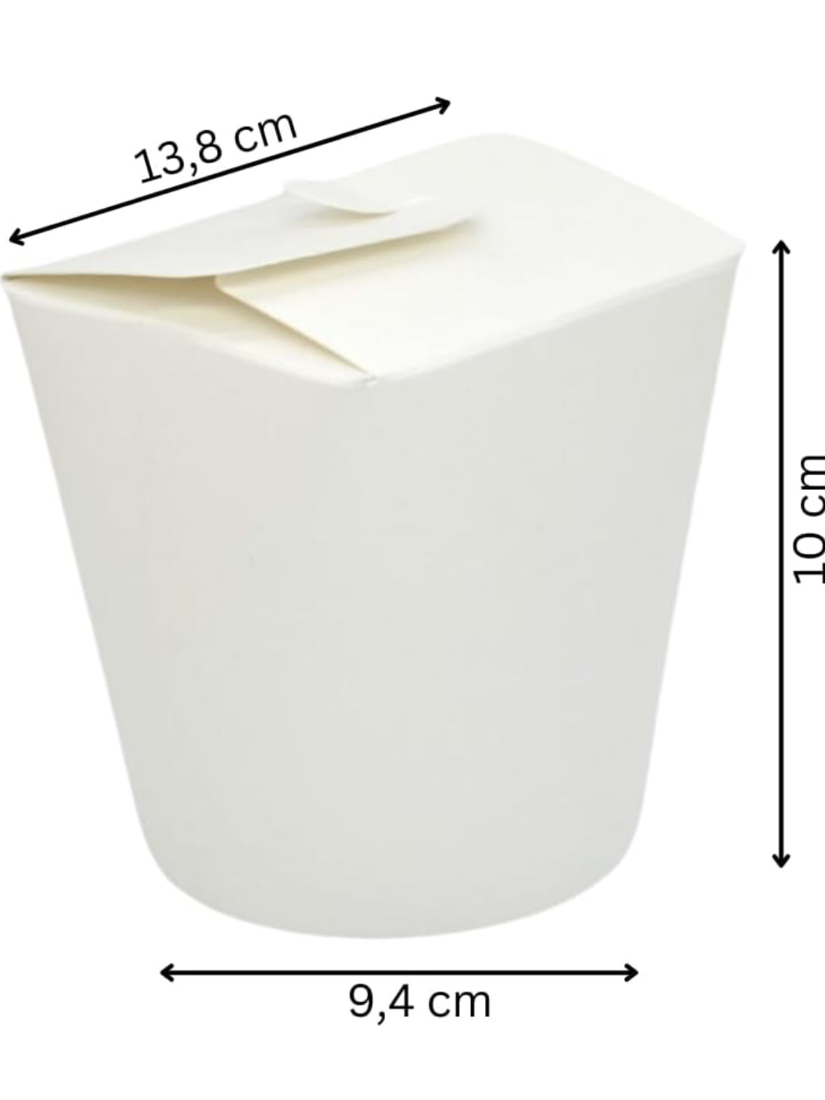 Noodle Box Blanco white 26 oz - 750ml