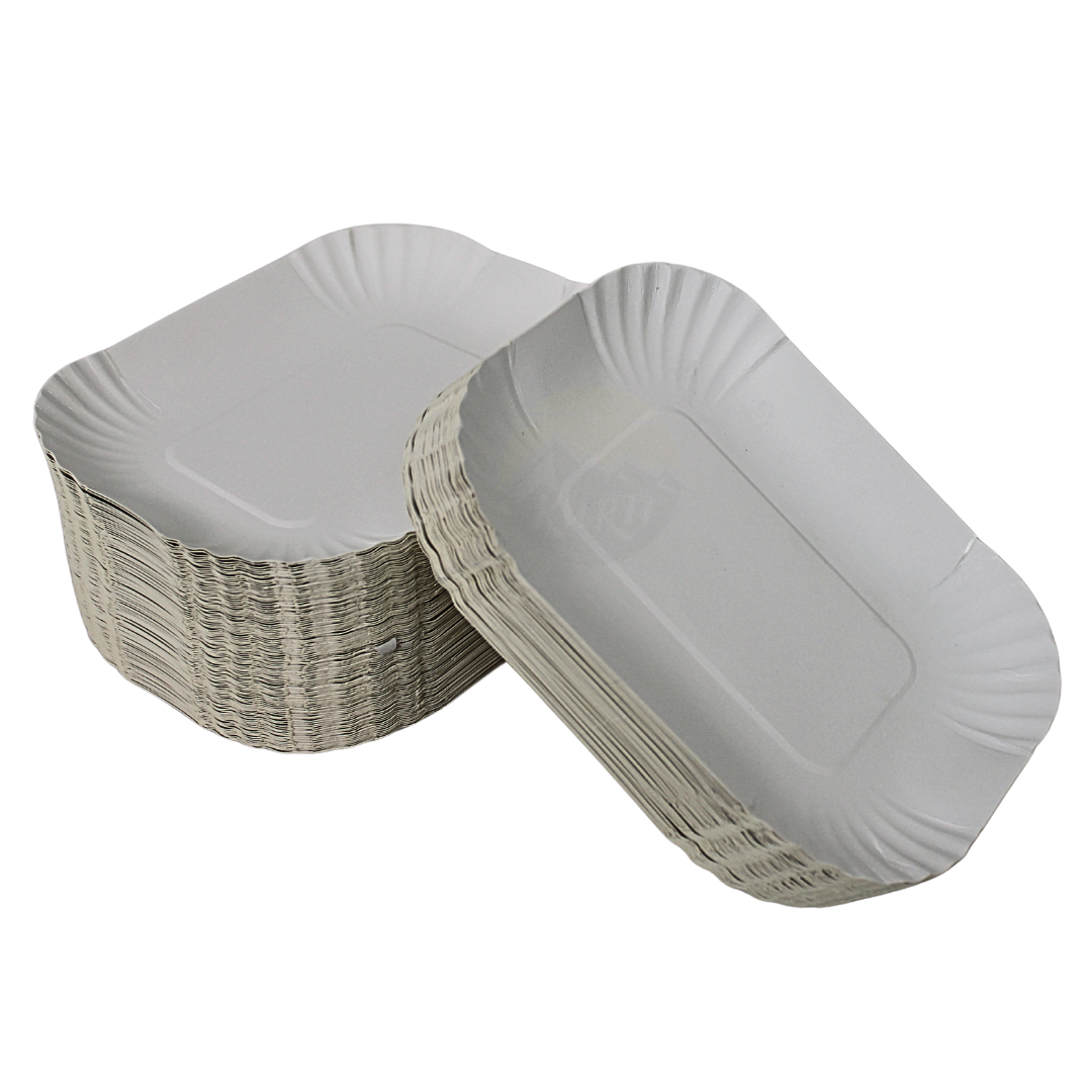 Scalloped cardboard tray - 250 pieces