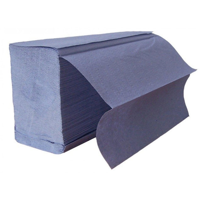 Papieren handdoeken Blauw 2-laags 23 x 25 cm  - 5.000 vellen