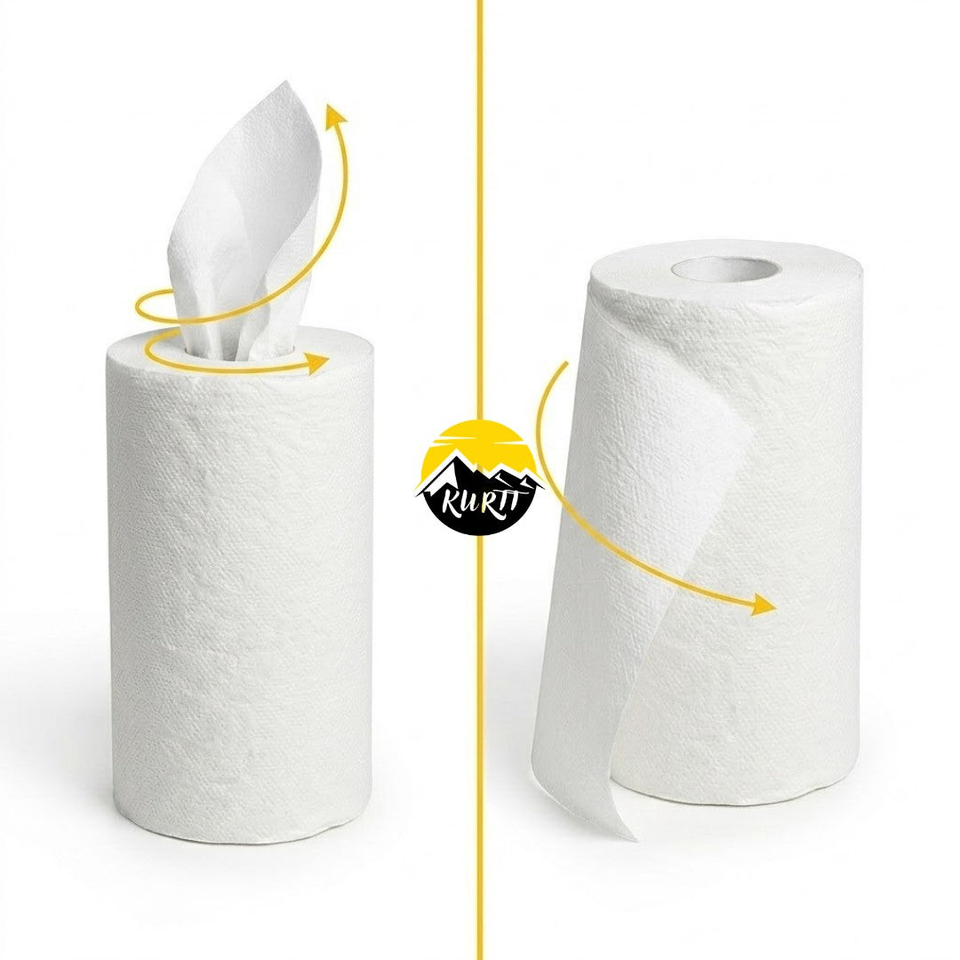 Mini Poetsrollen 1-laags 120m met koker | Centerfeed Dispenser Navulling | 12 Rollen