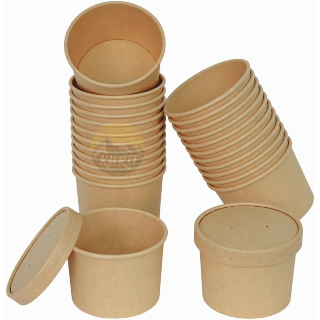 Cup à soupe kraft 500 ml - 100 morceaux