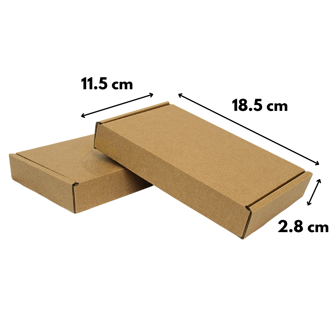 Brievenbus dozen, verzenddozen Bruin, A6, 185x115x28mm