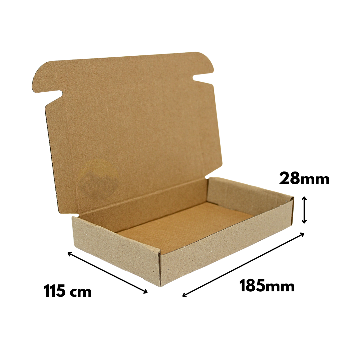 Brievenbus dozen, verzenddozen Bruin, A6, 185x115x28mm