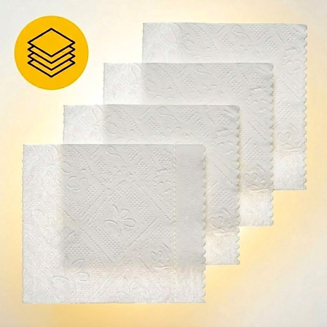 Toiletpapier 4-laags (cellulose) Zacht wc papier met Luxe Uitstraling en hoog Absorptievermogen. 150 vellen per rol