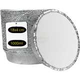 Aluminiumbakje C807-1000L rond met deksels - 100 stuks