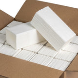 1000x (tissue) Papieren handdoekjes 2-laags 24 x 21 cm Z-vouw ( 5 x 200 vellen) dispenser geschikt