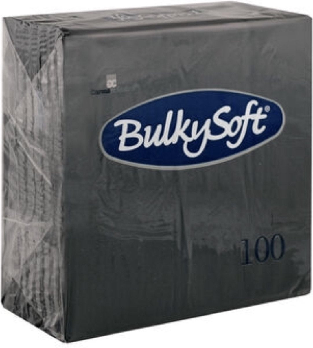 Servetten Bulkysoft Zwart 1/8 Vouw - 100 stuks