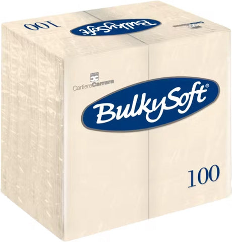 Serviettes Bulkysoft Bordeaux Red 1/8 fois - 100 pièces