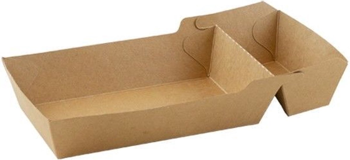 Snack boxes A20 Kraft paper - 100 pieces