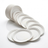 Kartonnen Borden 16cm Wit – 100 Stuks Wegwerp Gebaksbordjes