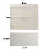 3.200 Papieren handdoeken wit 2-laags 24 x 21 cm Z-vouw