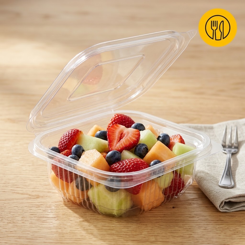 Saladebakjes 250ml Transparant – 100 Stuks met vaste Deksel | Sausbakjes