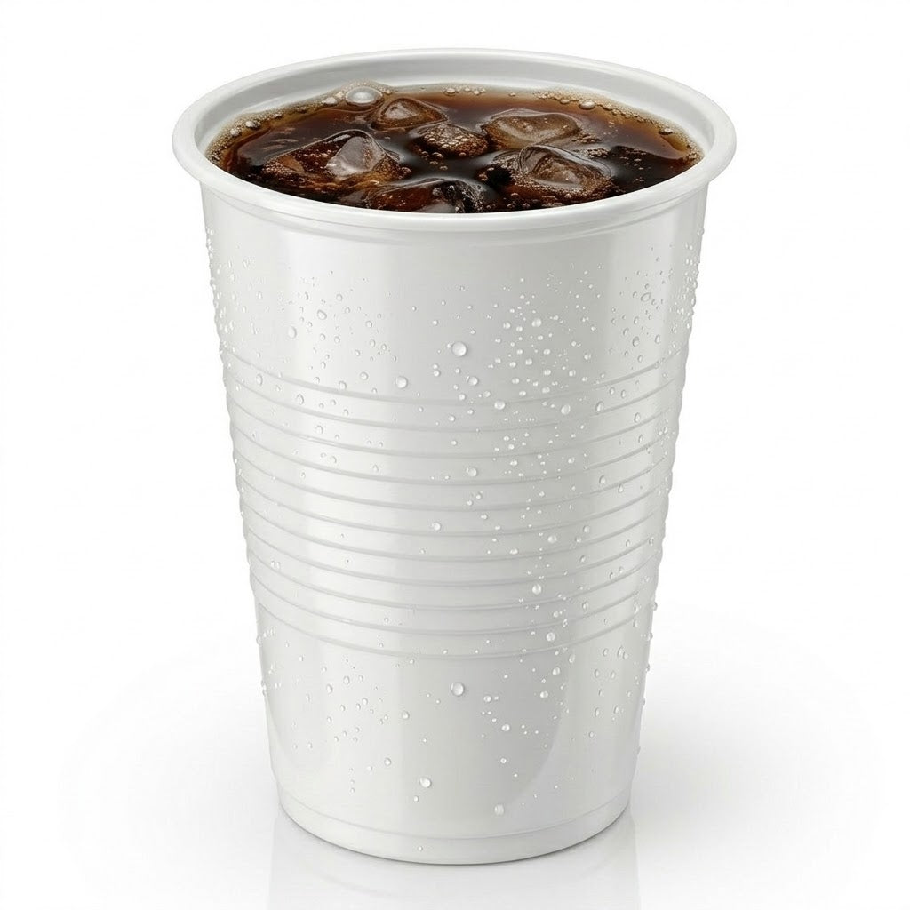 Wegwerpbekers Wit 1000 Stuks - 200ml Plastic Drinkbekers
