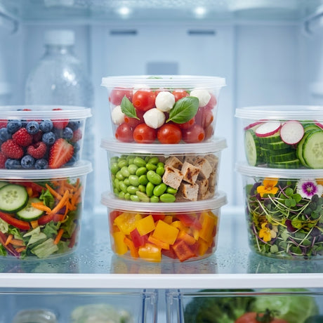 Transparante Ronde Bakjes 200ml met Deksel – 100 stuks | Ø 12cm | Magnetron- & Vaatwasserbestendig