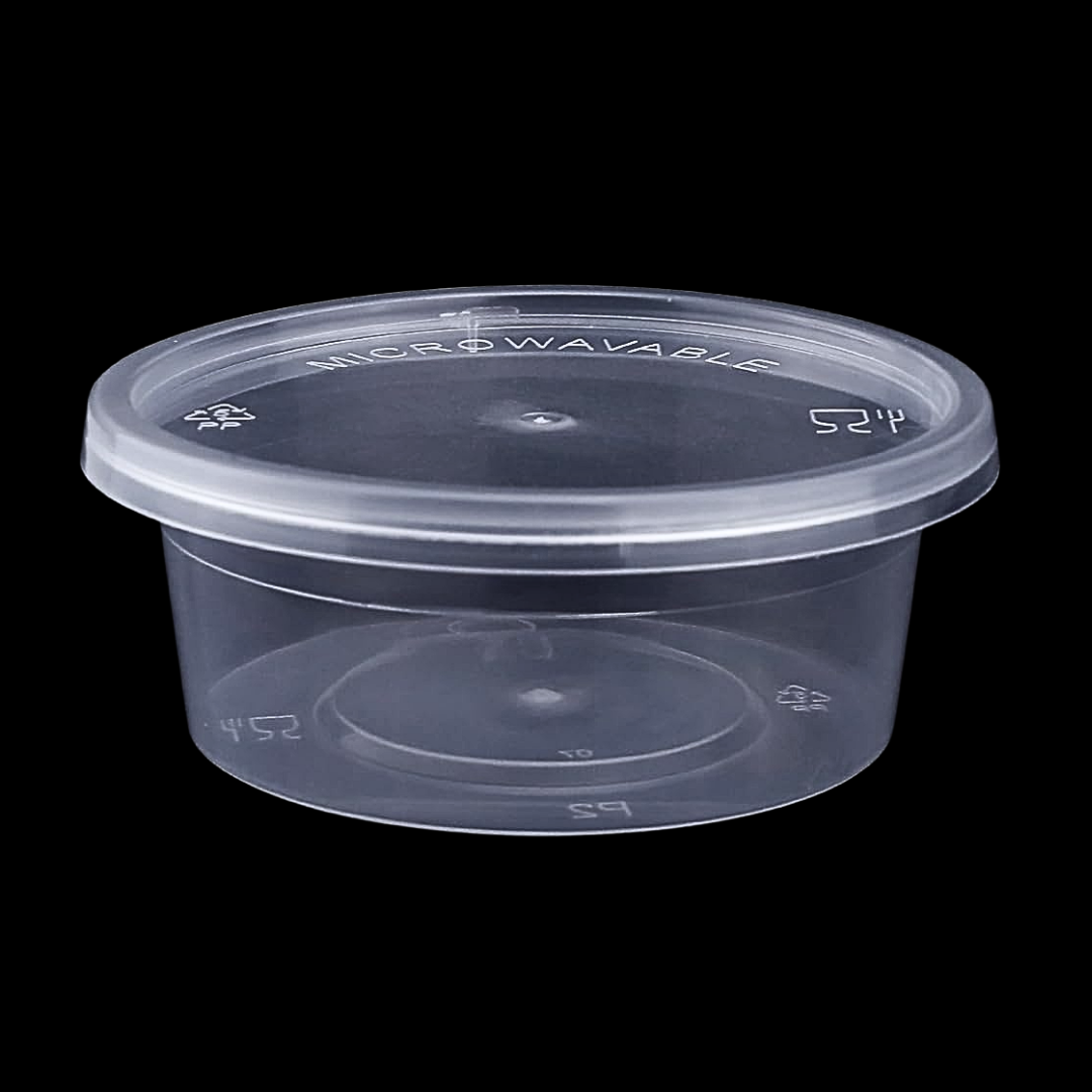 Sausbakjes met deksel 50ml - 500 stuks Sauscups