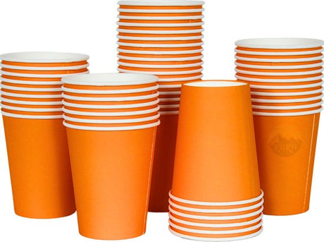 Koffiebekers, drinkbekers, kartonnen bekers 8 oz / 200ml incl sup
