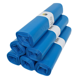LDPE Afvalzakken 80 x 120cm T 70 blauw rol - 200 stuks