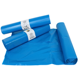 LDPE Afvalzakken 80 x 120cm T 70 blauw rol - 200 stuks