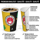 Koffiebekers to go 180ml Karton Goud – 1000 Stuks incl sup