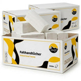9600 Papieren handdoekjes, wit 2-laags 24 x 21 cm Z-vouw ( 60 x 160 vellen)