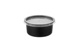 Ronde PP Sealbakjes Zwart Ø 115 mm – 350 of 500 ml – per 50, 100 of 500 stuks