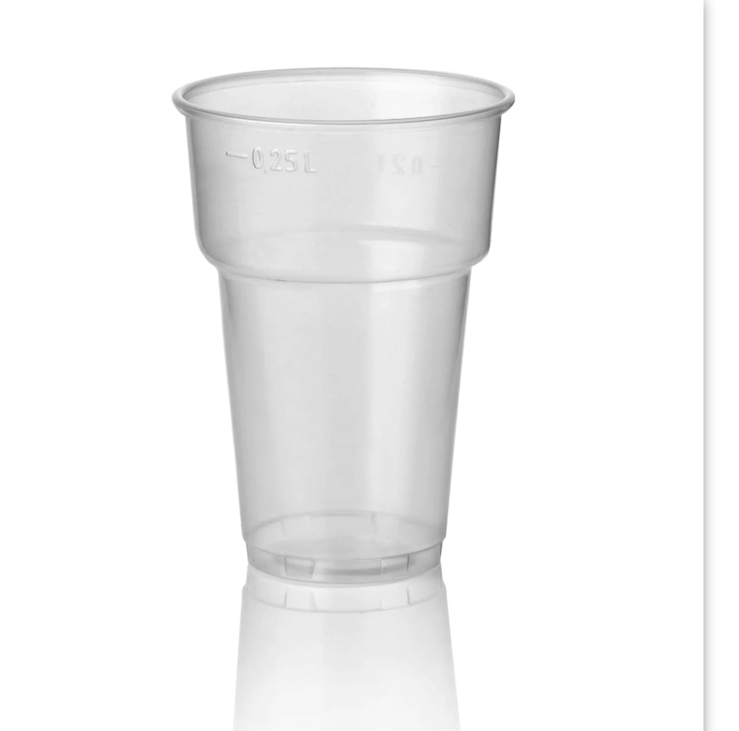 Bierbekers 250ml Transparant Plastic – Wegwerpbekers Breukbestendig PROPPY