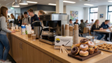Houten Roerstaafjes Kurtt – Dispenser met 1000 Stuks voor Koffie & Thee