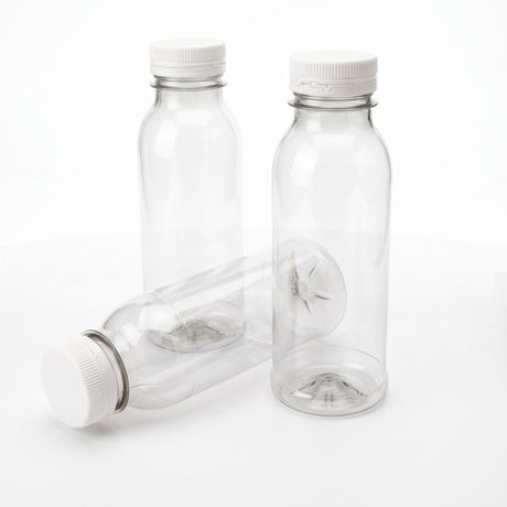 rPET Flesje 330ml met Oranje Dop | BPA-vrij & Voedselveilig - 35 stuks