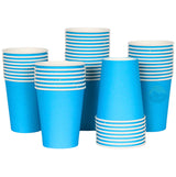 Koffiebekers blauw 200ml - 1000 stuks, drinkbekers, kartonnen bekers