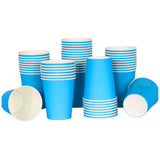 Koffiebekers blauw 200ml - 1000 stuks, drinkbekers, kartonnen bekers