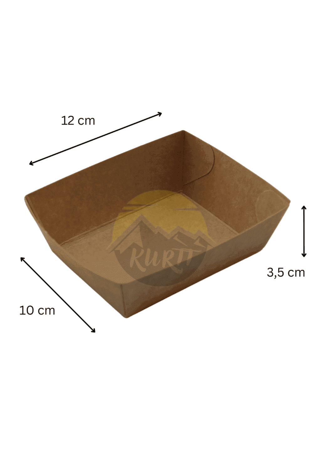 Snack boxes A9 Kraft paper - 500 pieces