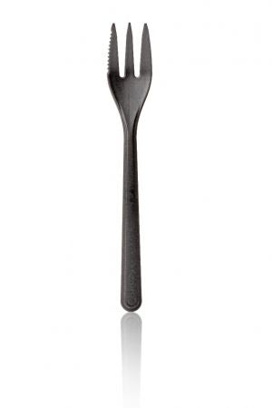 Snack / Friet Fork Black 130 mm - 100 pièces