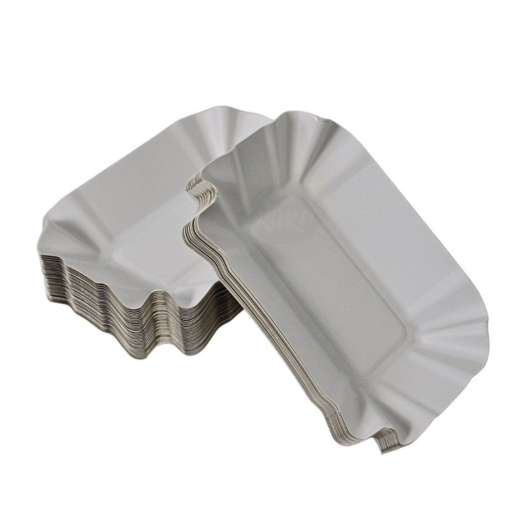 Scalloped cardboard tray - 250 pieces