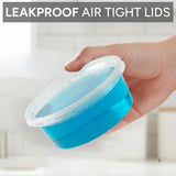 50x pots en plastique avec couvercles Récipients à micro-ondes de 350 ml - Récipients pour aliments frais Convient pour les plats à emporter. Réutilisable et sans BPA