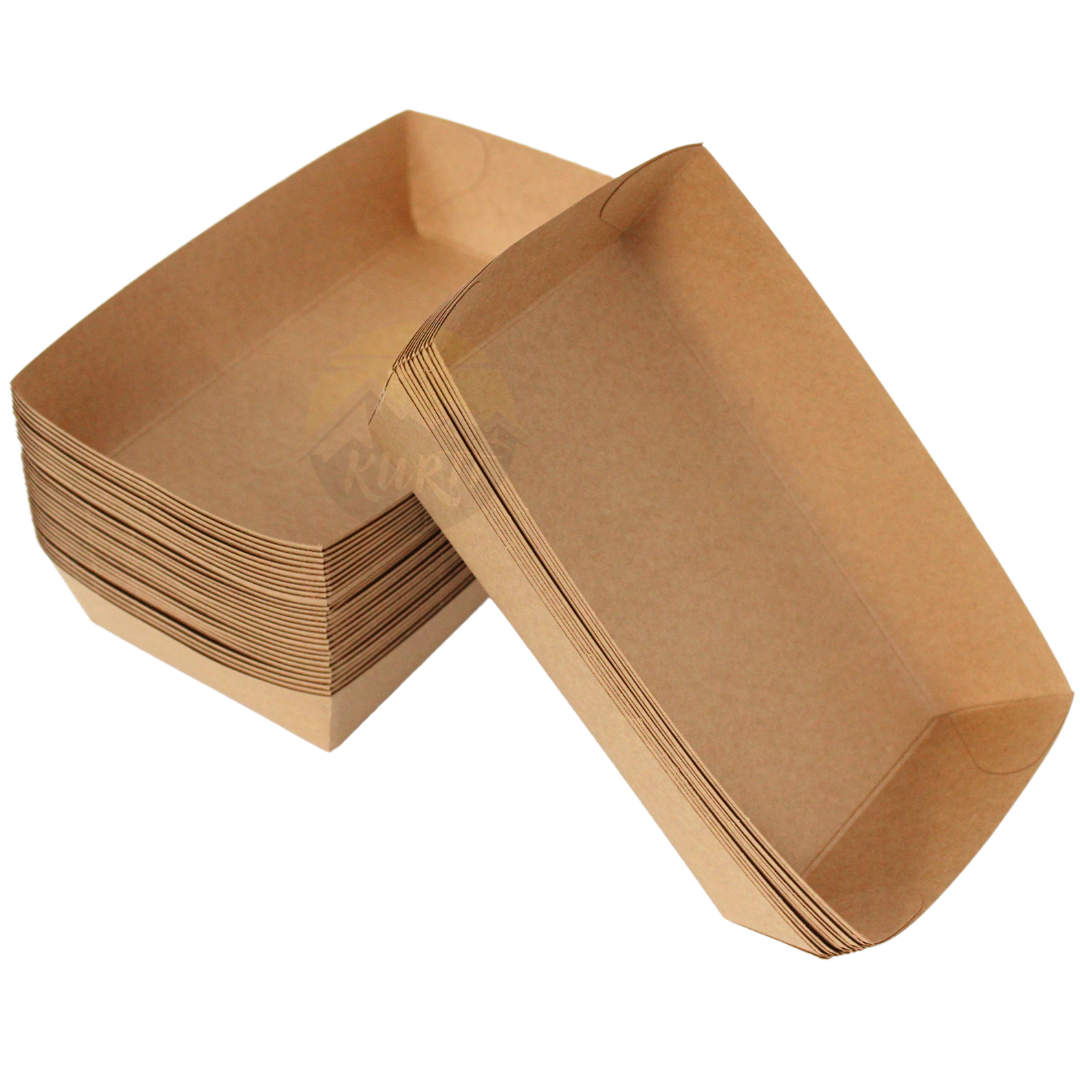 Snack containers A14 Kraft paper - 100 pieces