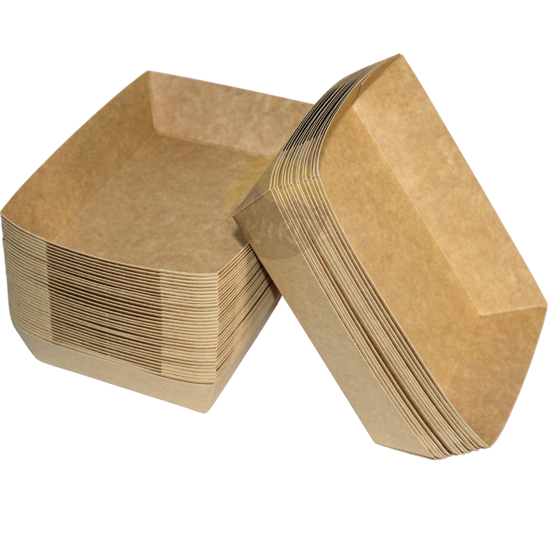 Snack containers A50 Kraft paper - 100 pieces