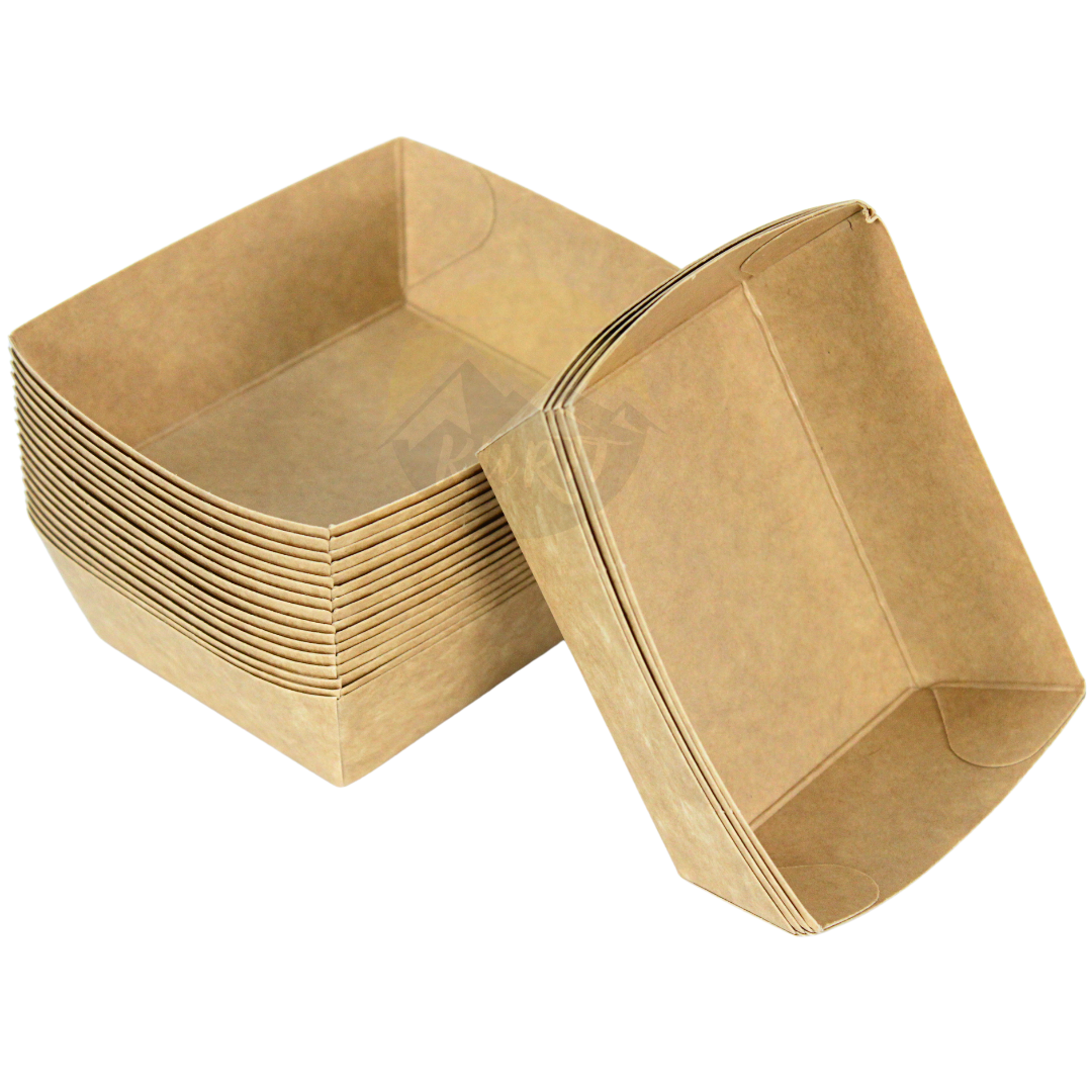 Snackbakjes, Frietbakjes, Kraftpapier