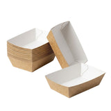 Snackbakjes A7 Karton Kraft/Wit – 94 × 65 × 35 mm