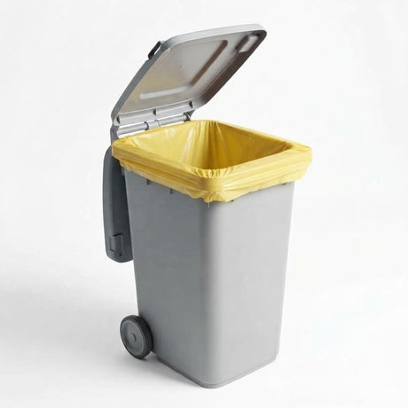 HDPE Afvalzakken 70 x 110 cm T25 Geel – 25 x 20 stuks - 500 zakken