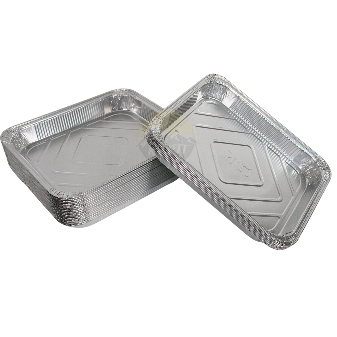 Menuschaal aluminium 2660ml - 50 stuks