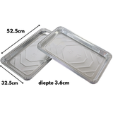 25x plats de menu en aluminium 4850ml extra forts - plats à four incassables - plats traiteur