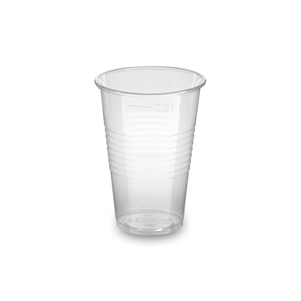 Disposable drinking cups Transparent 0.2l - 1000 pieces