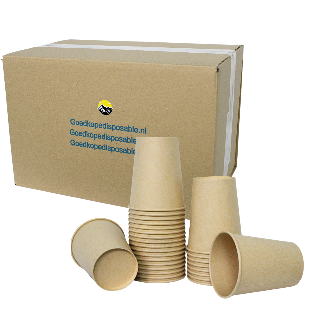 Koffiebekers Bruin 200ml - 1000 stuks