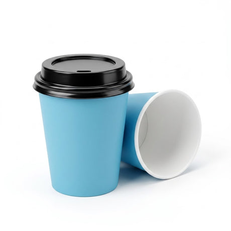 Koffiebekers, drinkbekers, kartonnen bekers 8 oz / 200ml incl sup