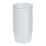 100x Magnetronbakjes inclusief deksels 500ml plastic potjes - vershoudbakjes Geschikt voor Take Away. Herbruikbaar en BPA Vrij